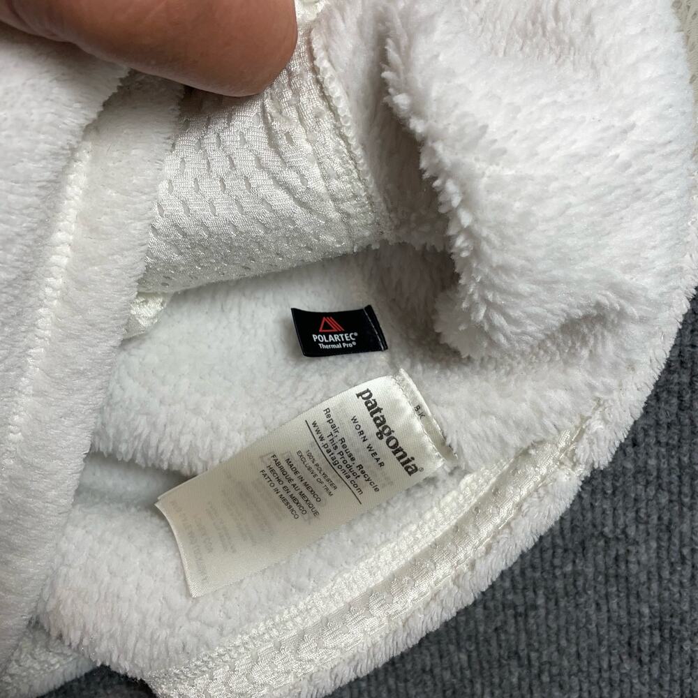 Patagonia Re-Tool Snap T Polartec Fleece Pullover Women's Medium White - Picture 8 of 13